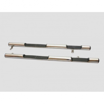 Защита порогов Труба с проступью d76 нерж.