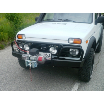 Силовой бампер передний с адаптером съёмной лебёдки